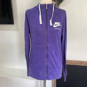 Nike Purple Zip up Small